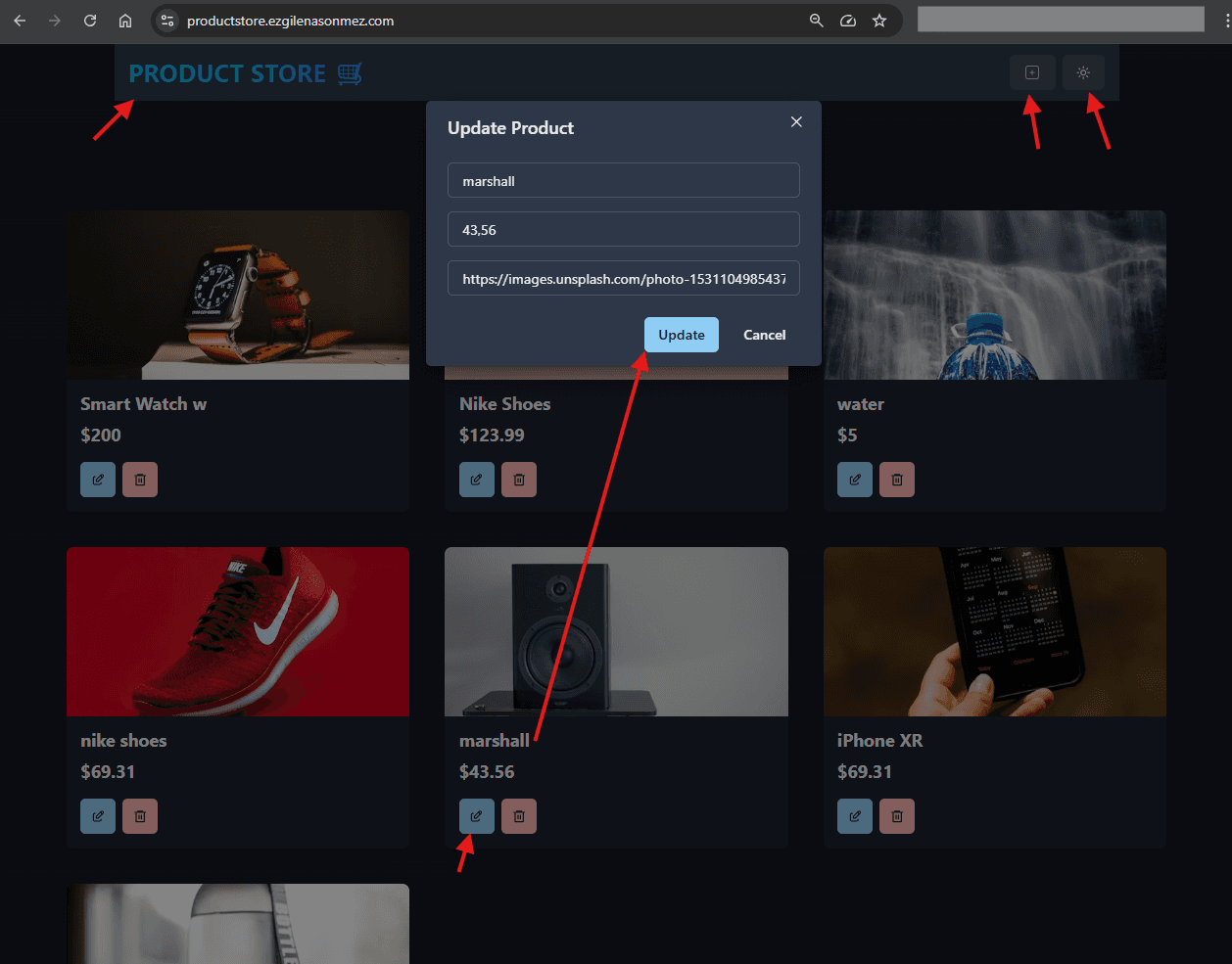 Product Management App